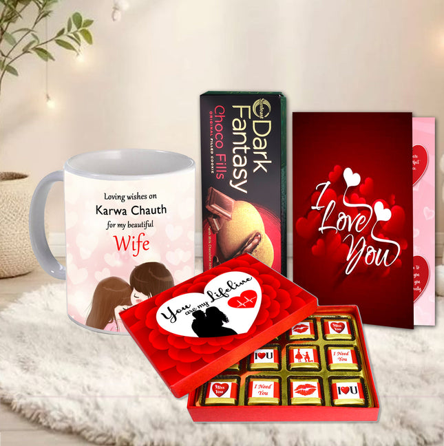 Karwa Chauth Mug and Chocolate
Karwa Chauth Greeting Card
Karwa Chauth gifts for wife
Karwa chauth gift ideas
Karwa Chauth gift hamper