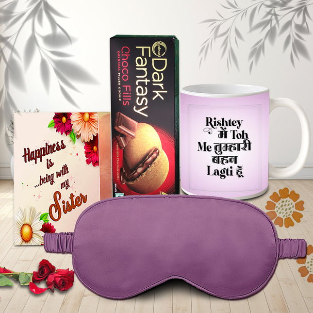 Rakhi Surprise Hamper For Sister - Personalized Rakhi gift, Handmade Rakhi gift, Rakhi gift box