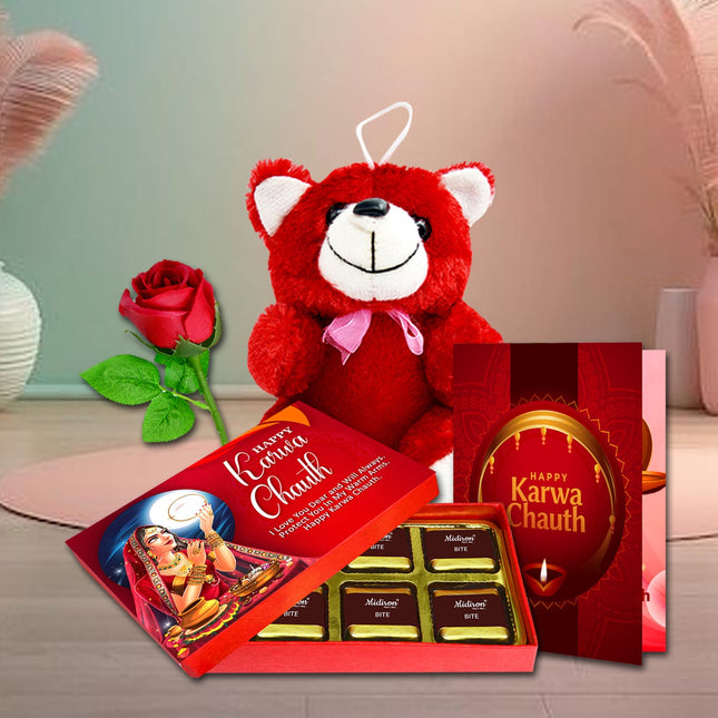 Karwa Chauth Gift for Fiance- Karwa Chauth Return Gift Ideas, Karwa Chauth Hamper for Her