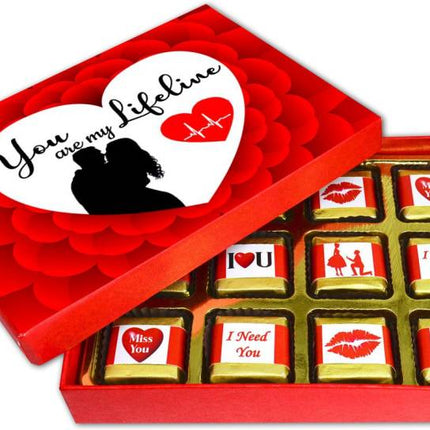 Unique Gifts Hamper for Karva Chauth - Best Gift For Wife - (Mug, Chocolate, Card & Rose) Ceramic Gift Box 