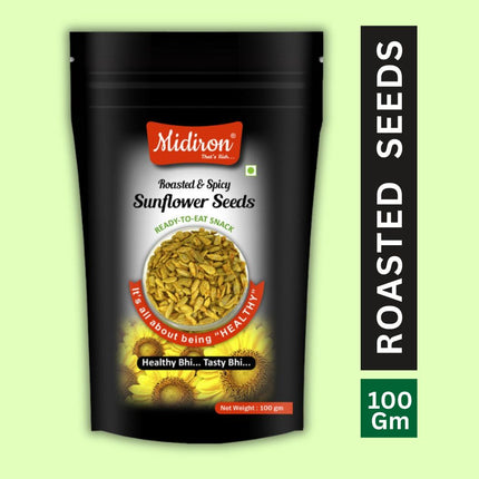 Roasted Spicy Sunflower Seed 100 mg - Midiron