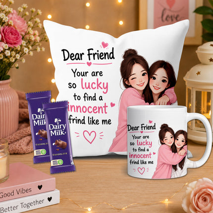 friend cup, best friend mug, bestie mug, coffee mug gift for friend, chocolate gift for friend, friendship chocolate gift, mug and chocolate combo, coffee mug with chocolate, friendship day chocolate combo, friendship day gift box, friendship gift pack, friendship day surprise gift, friendship day present, cute friendship gift, friendship celebration gift, gift for male friend, gift for female friend, gift for bestie, gift for best friend girl, gift for best friend boy, friendship day return gift