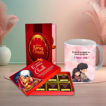 Karwa Chauth Chocolate Surprise for Her - Karwa Chauth Love Gift, Sweet Moment for Wife