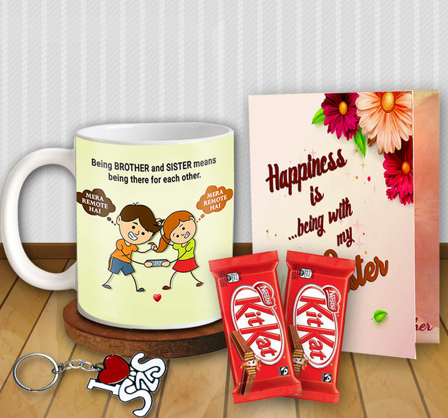 Return Gift for Sister - Raksha Bandhan Combo Gift, Festival Gift Box for Sister, Rakhi Celebration Set