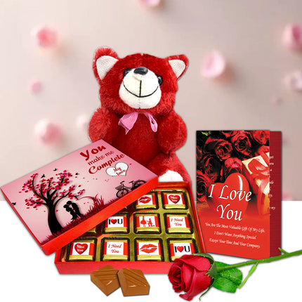 Luxury Sweet Love Gift Set for Girlfriend, Wife & Special One | Romantic Chocolate Surprise