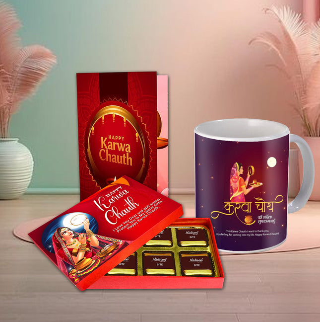 Karwa Chauth Chocolate Gift Ideas - Romantic Chocolate Surprise, Karwa Chauth Sweet Hamper