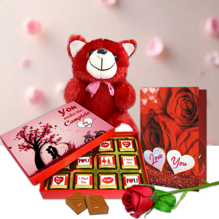 Luxury Sweet Love Gift Set for Girlfriend, Wife & Special One | Romantic Chocolate Surprise