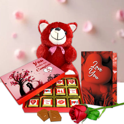 Luxury Sweet Love Gift Set for Girlfriend, Wife & Special One | Romantic Chocolate Surprise