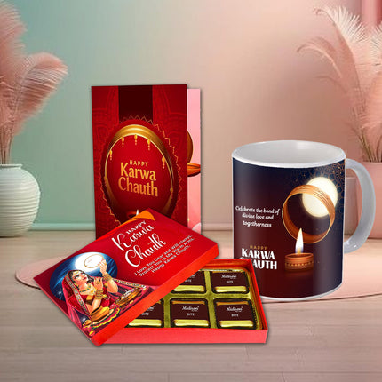 Karwa Chauth Chocolate Gift Ideas - Romantic Chocolate Surprise, Karwa Chauth Sweet Hamper