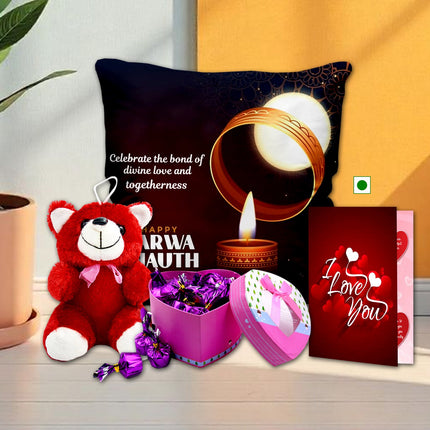 Karwa Chauth Surprise for Wife - Karwa Chauth Gift Hamper for Her, Karwa Chauth Festival Moment Gift