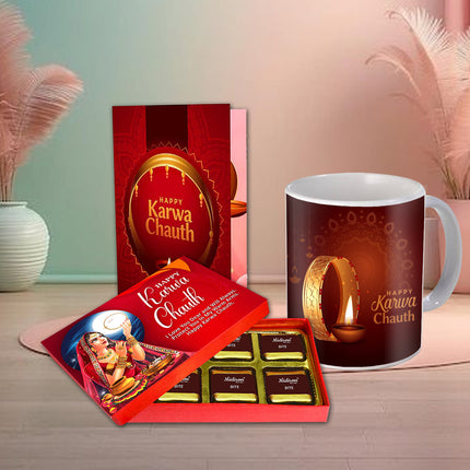 Karwa Chauth Chocolate Gift Ideas - Romantic Chocolate Surprise, Karwa Chauth Sweet Hamper
