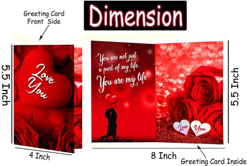 Midiron Love Gift Combo for Valentine's Day & Birthday with Chocolate Box & Love Card Paper Gift Box  (Red)