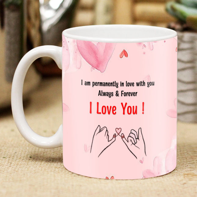 Karwa Chauth Printed Coffee Mug for Married Couple - Cute Love Cup, Romantic Gift for Spouses