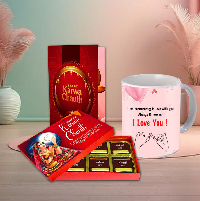 Karwa Chauth Sweets and Chocolates
Karwa Chauth Surprise Gift
Karwa Chauth presents for her
Karwa Chauth Mug and Chocolate