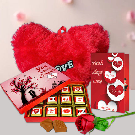 Premium Love Gift Set for Girlfriend & Wife | Romantic Chocolate Gift for Loved One | Perfect Valentine Surprise