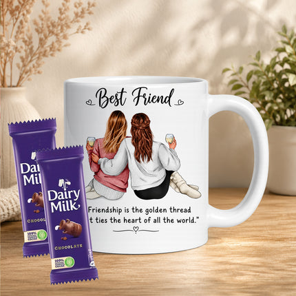 friend cup, best friend mug, bestie mug, coffee mug gift for friend, chocolate gift for friend, friendship chocolate gift, mug and chocolate combo, coffee mug with chocolate, friendship day chocolate combo, friendship day gift box, friendship gift pack, friendship day surprise gift, friendship day present, cute friendship gift, friendship celebration gift, gift for male friend, gift for female friend, gift for bestie, gift for best friend girl, gift for best friend boy, friendship day return gift