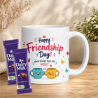 friend cup, best friend mug, bestie mug, coffee mug gift for friend, chocolate gift for friend, friendship chocolate gift, mug and chocolate combo, coffee mug with chocolate, friendship day chocolate combo, friendship day gift box, friendship gift pack, friendship day surprise gift, friendship day present, cute friendship gift, friendship celebration gift, gift for male friend, gift for female friend, gift for bestie, gift for best friend girl, gift for best friend boy, friendship day return gift