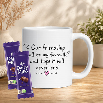 friend cup, best friend mug, bestie mug, coffee mug gift for friend, chocolate gift for friend, friendship chocolate gift, mug and chocolate combo, coffee mug with chocolate, friendship day chocolate combo, friendship day gift box, friendship gift pack, friendship day surprise gift, friendship day present, cute friendship gift, friendship celebration gift, gift for male friend, gift for female friend, gift for bestie, gift for best friend girl, gift for best friend boy, friendship day return gift