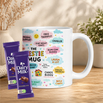 friend cup, best friend mug, bestie mug, coffee mug gift for friend, chocolate gift for friend, friendship chocolate gift, mug and chocolate combo, coffee mug with chocolate, friendship day chocolate combo, friendship day gift box, friendship gift pack, friendship day surprise gift, friendship day present, cute friendship gift, friendship celebration gift, gift for male friend, gift for female friend, gift for bestie, gift for best friend girl, gift for best friend boy, friendship day return gift