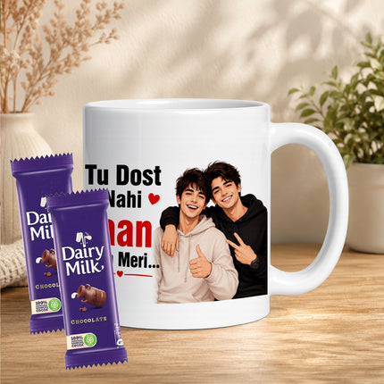 friend cup, best friend mug, bestie mug, coffee mug gift for friend, chocolate gift for friend, friendship chocolate gift, mug and chocolate combo, coffee mug with chocolate, friendship day chocolate combo, friendship day gift box, friendship gift pack, friendship day surprise gift, friendship day present, cute friendship gift, friendship celebration gift, gift for male friend, gift for female friend, gift for bestie, gift for best friend girl, gift for best friend boy, friendship day return gift