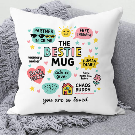 friendship gift cushion, friendship gift pillow, cute friendship cushion, premium friendship pillow, friendship soft cushion, Best Friend Gift, bestie gift, bestie cushion, bestie pillow, BFF gift, gift for bestie, gift for male friend, gift for female friend, school friend gift, college friend gift, office friend gift, colleague gift, roommate gift, friendship appreciation gift, thank you gift for friend,