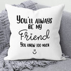 friendship gift cushion, friendship gift pillow, cute friendship cushion, premium friendship pillow, friendship soft cushion, Best Friend Gift, bestie gift, bestie cushion, bestie pillow, BFF gift, gift for bestie, gift for male friend, gift for female friend, school friend gift, college friend gift, office friend gift, colleague gift, roommate gift, friendship appreciation gift, thank you gift for friend,