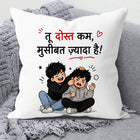 friendship gift cushion, friendship gift pillow, cute friendship cushion, premium friendship pillow, friendship soft cushion, Best Friend Gift, bestie gift, bestie cushion, bestie pillow, BFF gift, gift for bestie, gift for male friend, gift for female friend, school friend gift, college friend gift, office friend gift, colleague gift, roommate gift, friendship appreciation gift, thank you gift for friend,