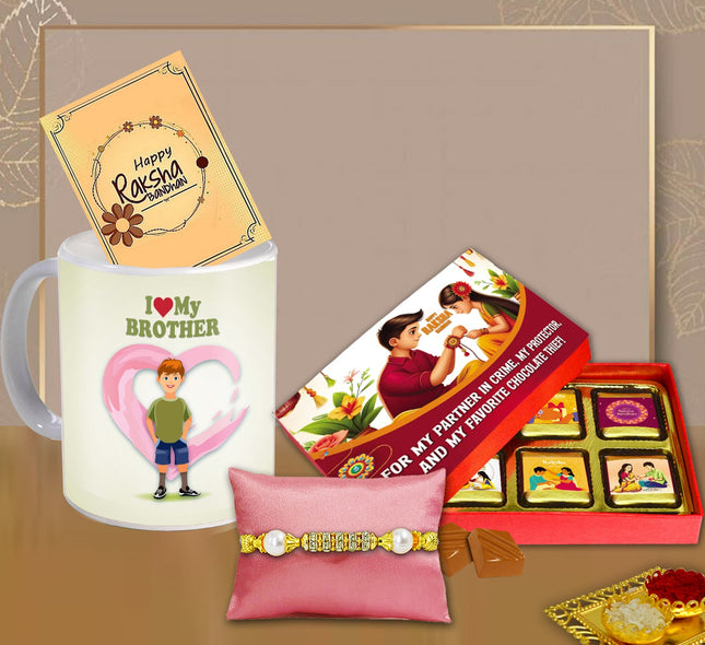 Rakhi Combo For Brother – Rakhi Gift Set For Brother, Best Rakhi Gift Brother, Rakhi Hampers For Brother