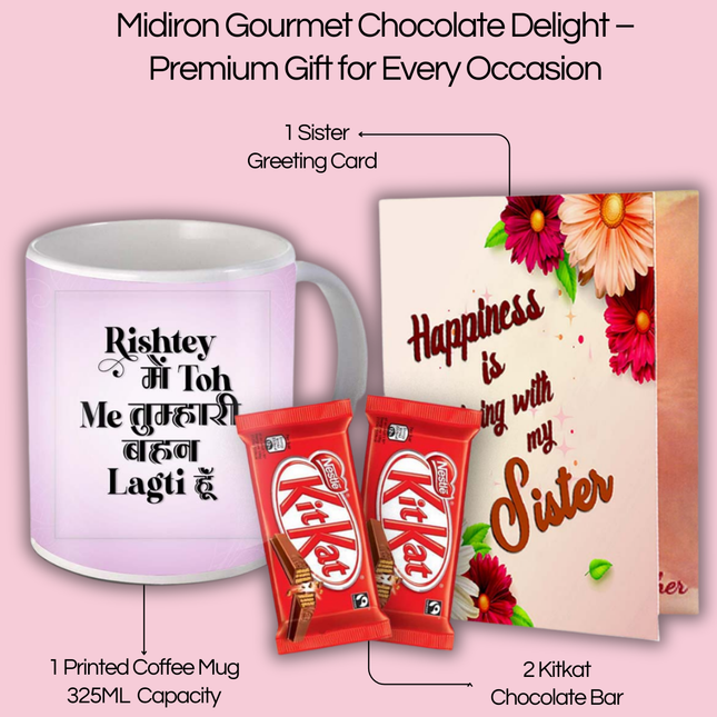 Raksha Bandhan Gift for Sister - Return Gift for Sister, Rakhi Combo Gift
