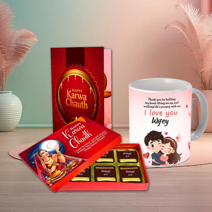 Karwa Chauth Sweets and Chocolates
Karwa Chauth Surprise Gift
Karwa Chauth presents for her
Karwa Chauth Mug and Chocolate