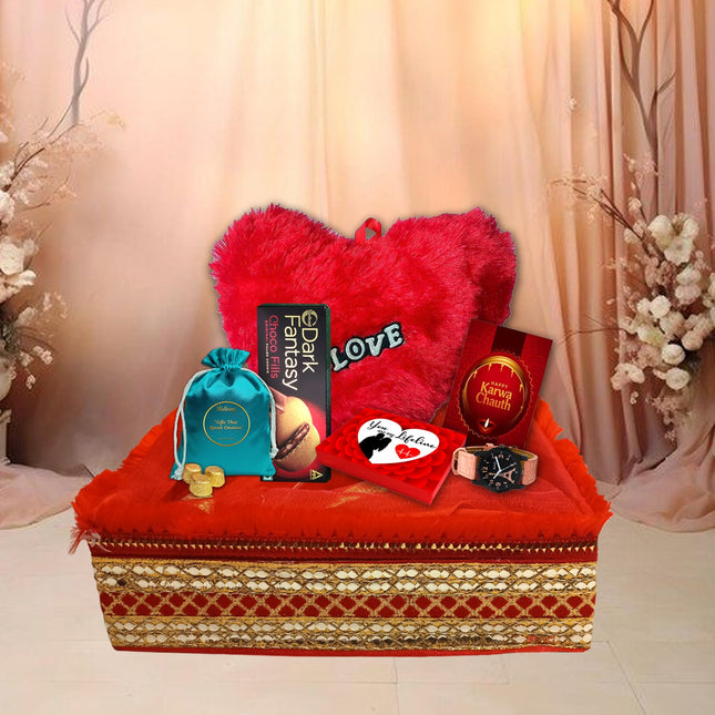 Karwa Chauth Chocolate Present for Wife - Karwa Chauth Gift for Spouse, Karwa Chauth Love Gift Ideas