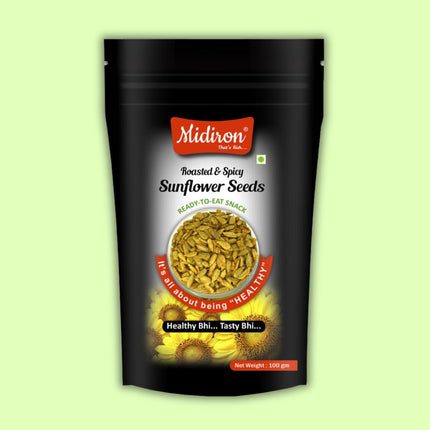 Roasted Spicy Sunflower Seed 100 mg - Midiron