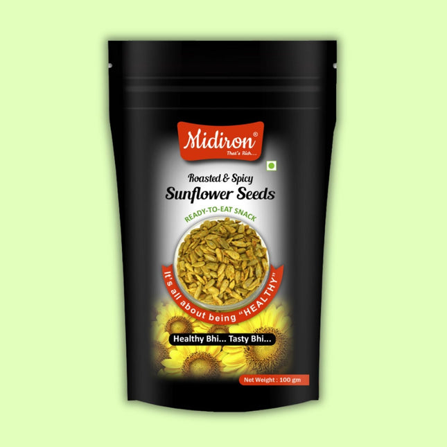 Roasted Spicy Sunflower Seed 100 mg - Midiron