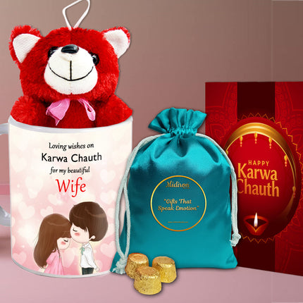 Karwa Chauth Chocolate Love Gift - Sweet Surprise for Spouse, Karwa Chauth Romantic Hamper
