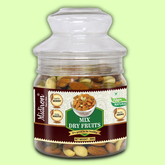 Premium Quality Mix Dry fruits (300g) - Midiron