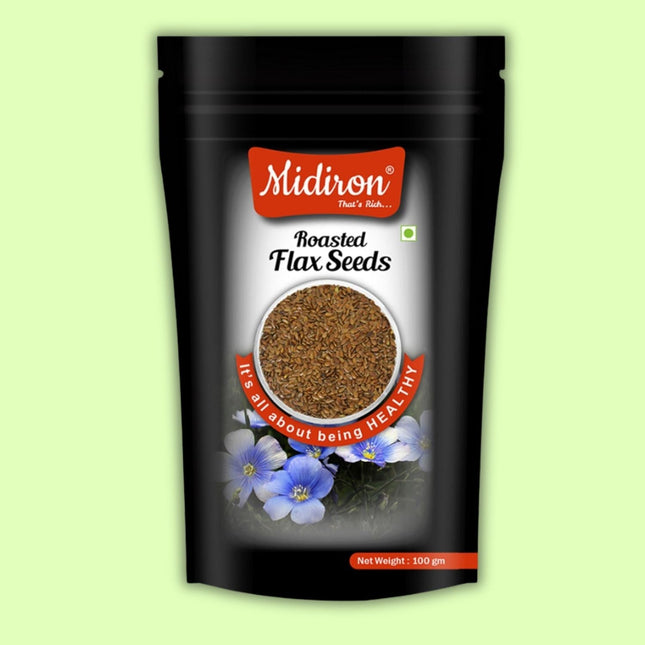 Roasted Flax Seeds 100gm - Midiron