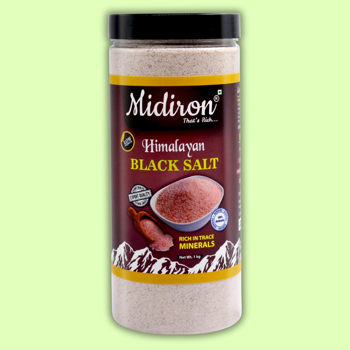 Himalayan Black Salt (Kala Namak) 1 Kg Black Salt  (1000 g)