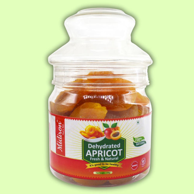 Midiron Dried Apricot, Seedless Dried Apricot, Dehydrated Khubani Apricots 350gm - Midiron