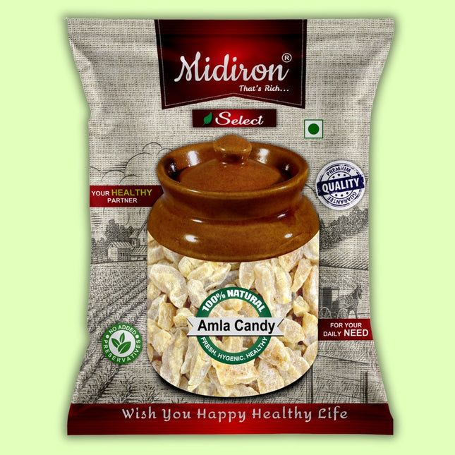 Natural Dehydrated Amla Candy, Healthy & Tasty Pack (1Kg) - Midiron