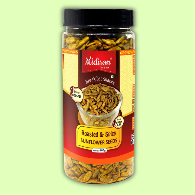 Roasted Flavor Sunflower Seed, Chatpata Sunlower Seed 160 mg - Midiron