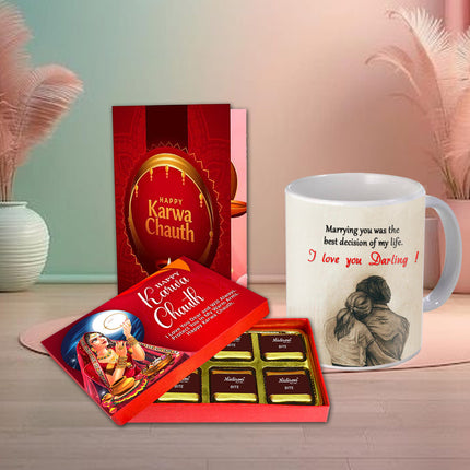 Karwa Chauth Sweets and Chocolates
Karwa Chauth Surprise Gift
Karwa Chauth presents for her
Karwa Chauth Mug and Chocolate