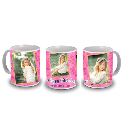 Photo Coffee Mug - 3 Photo Mug, Gift for Husband, Wife, Bhai, Bhabhi, Uncle, Aunt