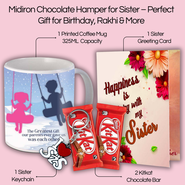 Sister Gift Set for Raksha Bandhan - Return Gift Box Combo, Festival Celebration Pack