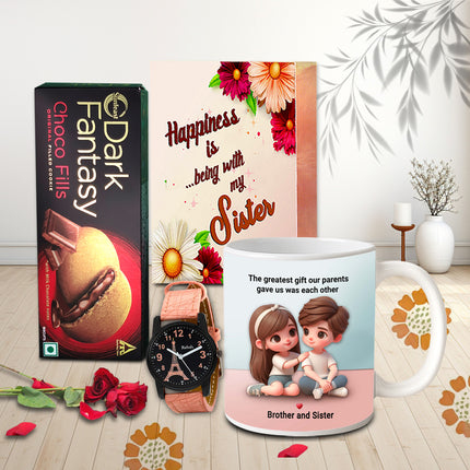 Rakhi Surprise Gift Hamper For Sister - Rakhi moments, Celebrate sibling love, Sister appreciation gift