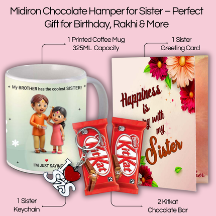 Return Gift for Sister on Raksha Bandhan - Gift Set Combo, Festival Day Pack, Rakhi Gift Box