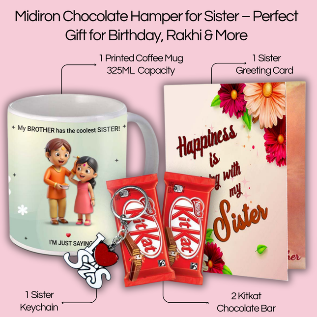 Return Gift for Sister on Raksha Bandhan - Gift Set Combo, Festival Day Pack, Rakhi Gift Box