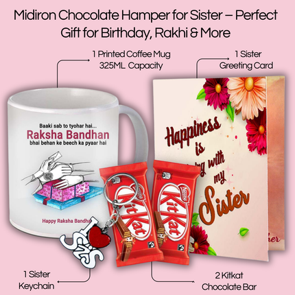 Return Gift Pack for Sister - Rakhi Special Gift, Raksha Bandhan Gift Box, Sister Festival Combo