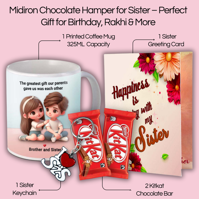 Return Gift for Sister - Raksha Bandhan Gift Set, Rakhi Combo for Sister