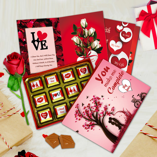 Sweet Romantic Chocolate Love Gift for Girlfriend, Wife & Special One | Perfect Valentine & Anniversary Gift