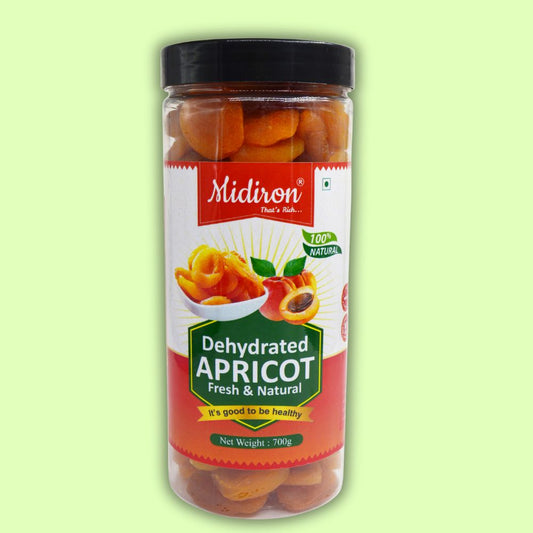 Midiron Dried Apricot, Seedless Dried Apricot, Dehydrated Khubani 700gm